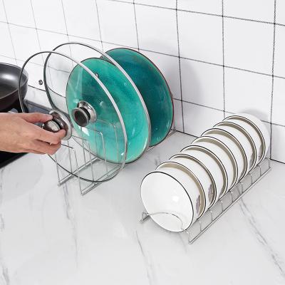 China Durable Simple Stainless Steel Dish Rack Drain Rack Kitchen Household Storage Rack for sale