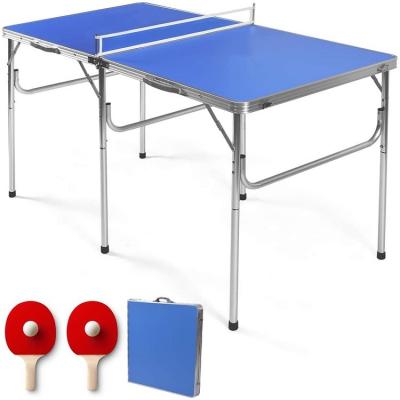 China Kids Mini Foldable Desktop Game Indoor Sports Ping Pong Portable Foldable Table Tennis Table for sale