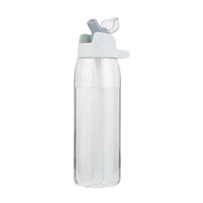 China Tritan BPA Free Food Grade Plastic Material Plastic Sports Travel Outdoor Drinking Water Bottle 850ml 28oz With Handle Straw Logo Color for sale