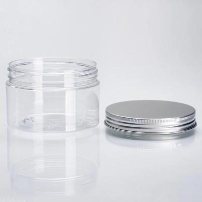 China Manufacturers 200ml transparent PE 250ml 300ml pet food grade plastic jar with lids plastic jars for sale