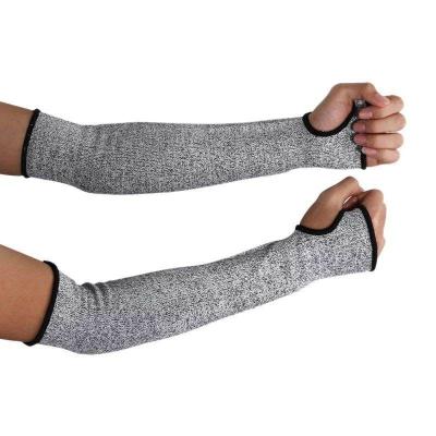 China Wholesale High Quality Arm Guard Level 5 Cut Resistance Washable Anti-Cut Protective Arm Sleeves Sport for sale