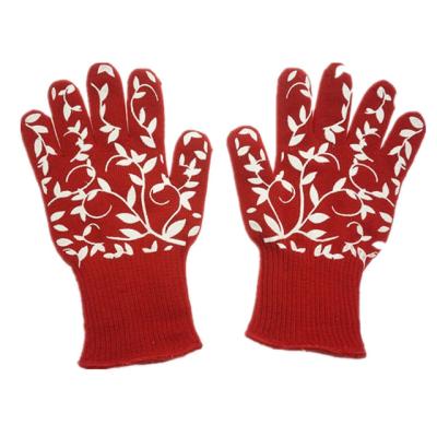 China 2021 New Design Oven Cooking Heat Resistant Gloves Contemporary Cut BBQ Gloves for sale