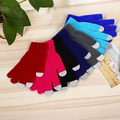 China Fashion Simple Ladies Cold Resistant Gloves Winter Warm Touch Screen Gloves for sale