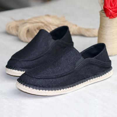 China Fashion trend custom hot sale cheap jute sole sneaker shoes new men and women shoes factory sneakers canvas loafers for sale