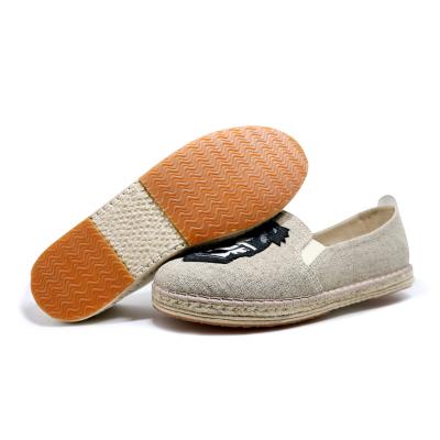 China Fashion Trend Hemp Handmade Soles Fisherman Casual Breathable Sweat Absorbent Shoes Men Canvas Shoes for sale