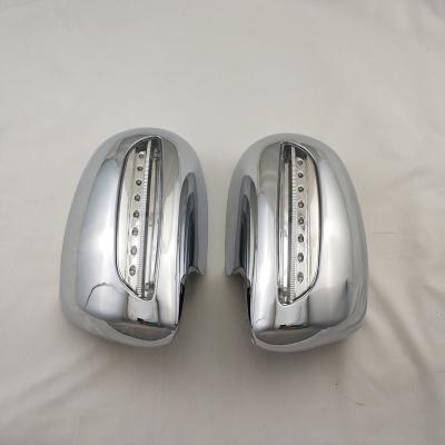 China Turn Signal Lamp Rearview Mirror Trim Cover With LED Turn Signal For Toyota Corolla 2008-2011Full Set Chrome for sale