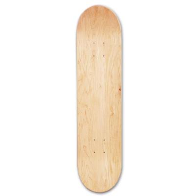 China Custom Wholesale New White Canadian Maple Double Kick Skateboard Wooden Deck for sale