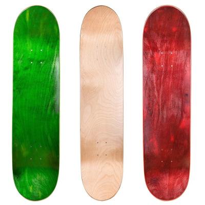 China Adult High Quality Empty Decks 7 Ply Canadian Maple Skateboard Decks for sale