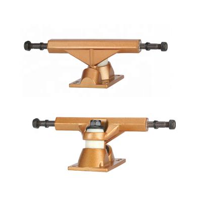 China Truck For Professional Player High Quality 5inch Gravity Casting 5 Skateboard Gold Plated Truck for sale