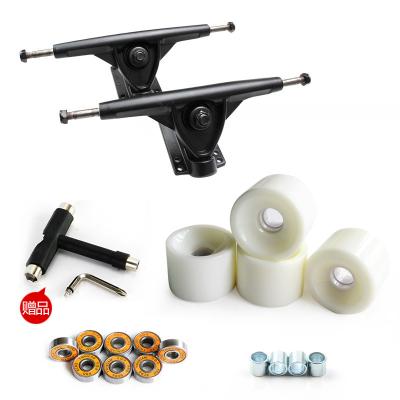 China Adult Hot Sale Set of 7 Inch Longboard Truck Wheels, Skateboard Trucks and Wheels for sale