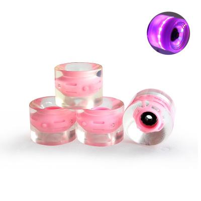 China Wholesale 60*45mm LED Cruiser Longboard Skateboard Rolls PU Dance Skate Wheels for sale