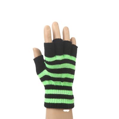 China Wholesale Simple Winter Unisex Acrylic Knitted Fingerless Gloves Knitted for sale