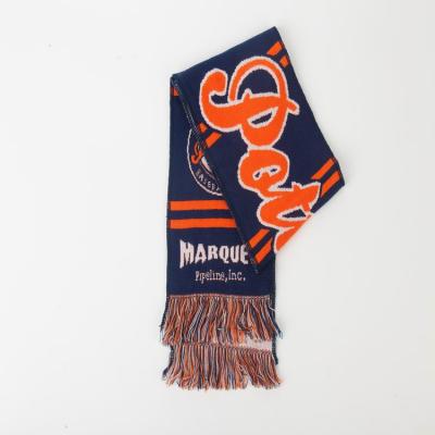 China New Design Medium Wholesale Custom Team Scarf Soccer Sports Fan Scarf for sale