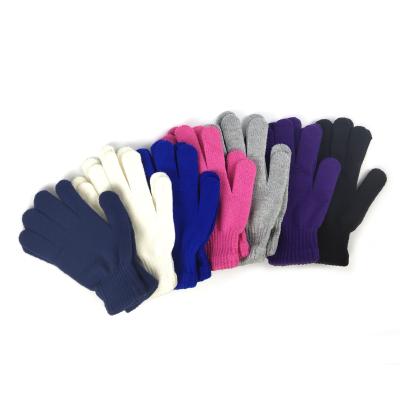 China Wholesale Winter Blank Knit Cheap Magic Acrylic Decorated Gloves for sale