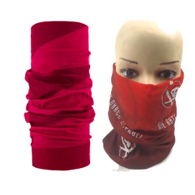 China Custom Logo Multifunctional 100% Polyester Neck Cuff Scarf Bandana for sale