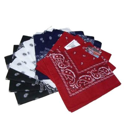 China Multi Functional Cheap Wholesale Customized Cotton Square Bandana for sale