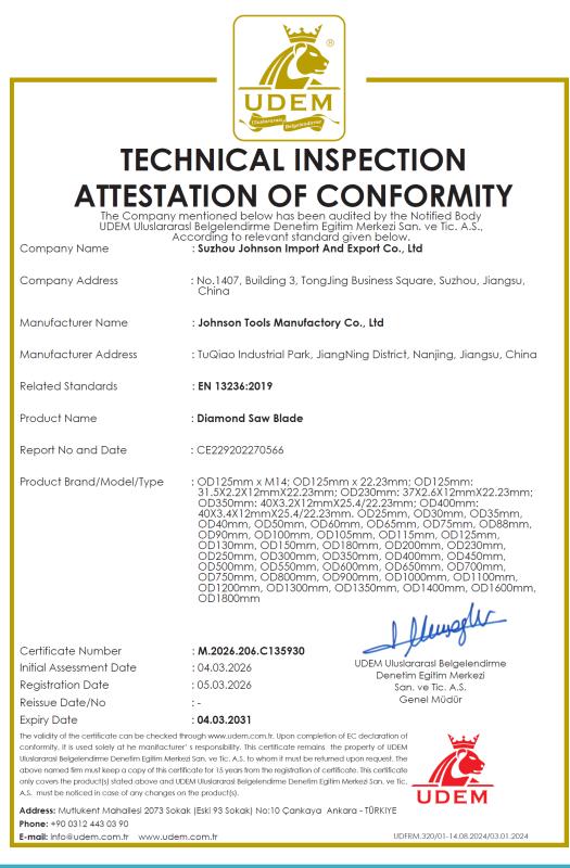 EN 13236:2019 - Johnson Tools Manufactory Co.,Ltd
