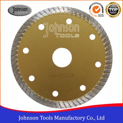 China Tile Cutting Tools 105mm Sintered Turbo Saw Blade for Ceramic / Tiles Hot Press for sale