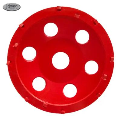 China PCD Grinding Cup Wheel For Remove Epoxy Glue Mastic Paint And Concrete Floor Surface Coating for sale