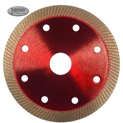 China 105/110/125 Mm Tile Granite Cutting Tools Marble Cutting Disc Hot Press Sintered Turbo Wave Diamond Saw Blades for sale