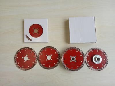 China Sintered Turbo Diamond Stone Cutting Blades , 4.5/7/9 inch Cut Off Saw Diamond Blade for sale