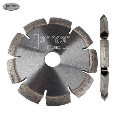 China 6 inch laser gelast scheur Chaser Tuck Point Diamond V Groove Snijmes Voor Beton Mortel Verwijdering Te koop