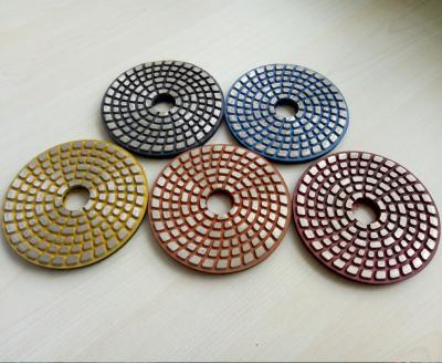 China 4 Inch Metal Bond Diamond Polishing Pad , Polishing Tools for Stone and Concrete for sale