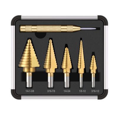 China 6PCS HSS4241 Hex Shank 22mm Titanium Coated Diamond Core Drill Bits for sale