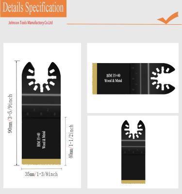 중국 나무 플라스틱과 연성 금속을 위한 절단 블레이드 다중 도구 절단 블레이드 절단을 오실레이션시키는 45 밀리미터 티타늄 일본 이 판매용
