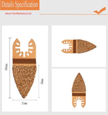 中国 33*40mmのタングステン鋼鉄区分されたダイヤモンド刃によってカスタマイズされる色 販売のため