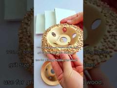 Gold Buffing Tungsten Carbide Grinding Disc For Roughing Rubber And Fabric