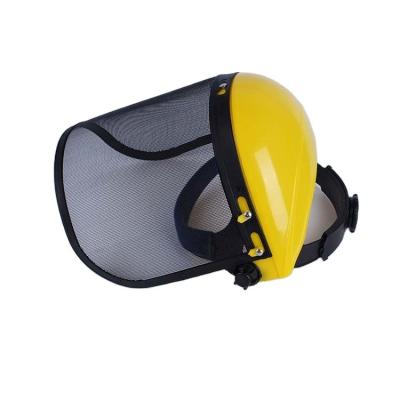 China Competitive Price Mesh Face Protective Safety Helmets Steel Head 30*24*18cm for sale