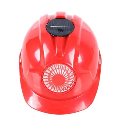 China High Quality Rechargeable Solar Fan Labor Safety Helmet For Protectors 30*24*18cm for sale