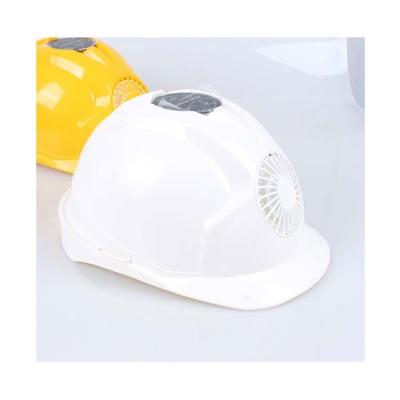 China Safety Strong Masks Solar Helmet With Fan Helmets For Industrial 30*24*18cm for sale