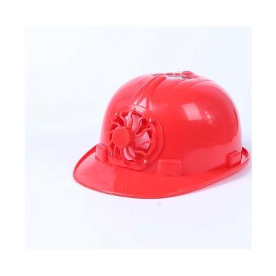 China High Quality Safety Red Solar Fan Charge Helmet To Industrial Work 30*24*18cm for sale