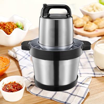 China 6L Car Chopper 2 Speeds Electric Stainless Steel Electric Food Processor Chopper Automatic Mincing Machine Quiet for sale