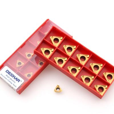 China CNC Lathe DESKAR 3PKT100408R-M R-F LF6028 Turning Tools Carbide Inserts Milling Blades CNC Lathe Cutter For Steel Parts for sale