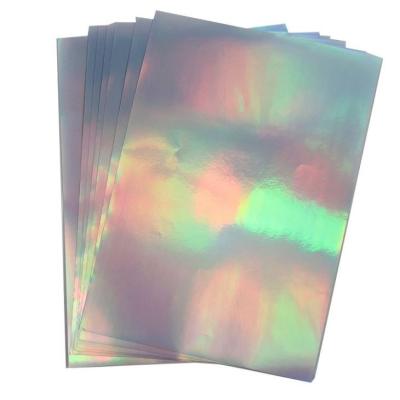 China ANTI-STATIC Hot Melt Glue Holographic Sticker Film Paper for sale