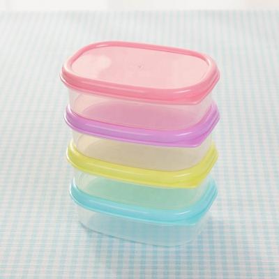 Chine Solution de stockage alimentaire Organiseur de réfrigérateur en plastique rectangulaire transparent sans BPA à vendre