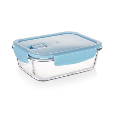 China Adult Airtight Glass Meal Prep Containers Microwave Safe Glass Lunch Box with Lid for sale