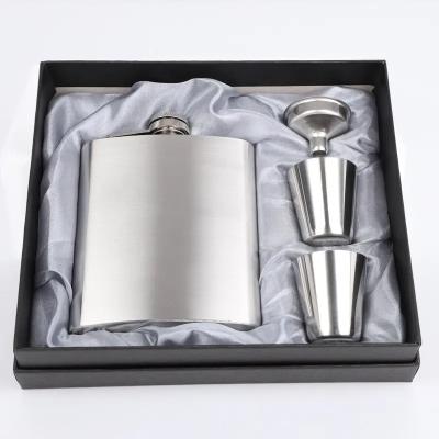 China 304 roestvrij staal Hip Flask Set voor alcohol Matte Zwart Capaciteit 1 oz 2 oz 3 oz 4 oz 5 oz Te koop