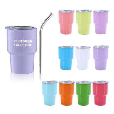 China Reusable Mini Tumbler Shot Glass 304 Stainless Steel with Customized Logo for sale