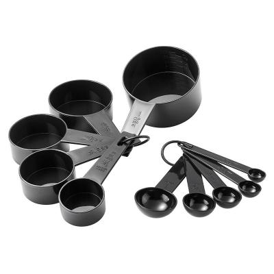 China MEASURING TOOLS Professional Plastic Measuring Cups with Coffee Spoon Set of 5 100g for sale