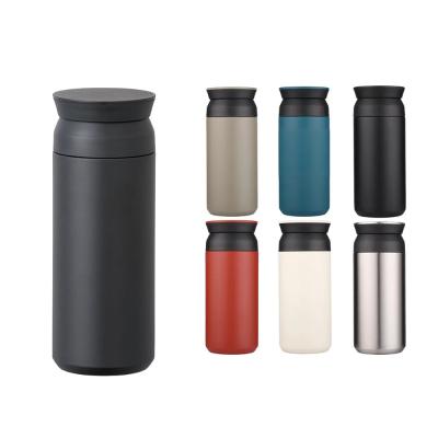 China 350ml 500ml Double Walled Travel Coffee Tumbler with Grip Coating Vacuum Insulated for sale