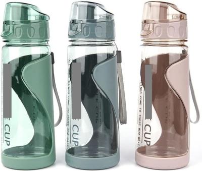 China PLASTIC Flip Top 570ML Sports Water Bottles for Adults Portable Leak-proof and BPA Free for sale