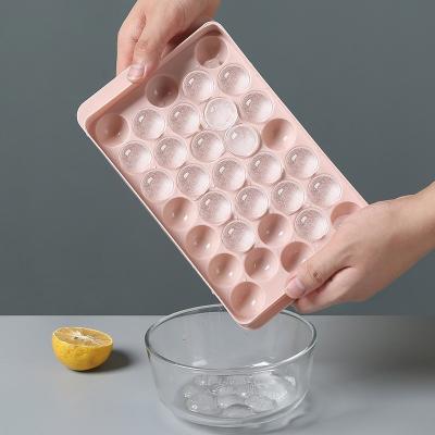 China Customized BPA-Free Circle Ice Tray for Freezer Small Round Ice Cube Trays Round Sphere for sale