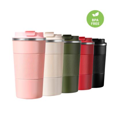 China 380ml Capacidade caneca de café de aço inoxidável para viagens de carro cores personalizadas aceitas à venda