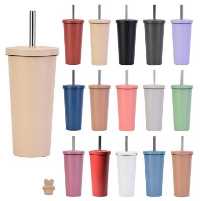 China 16 oz 24 oz personalizado DIY Taza de café viaje Taza de agua de doble pared de acero inoxidable Tumbler en venta