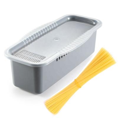 China Material PP Cocina de pasta de microondas libre de BPA con herramienta de porción aprobada por la norma europea en venta