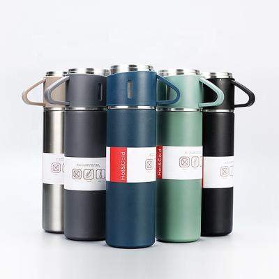 China Travel in Style with this Stainless Steel Double Wall Vacuum Flask Water Bottle Set for sale